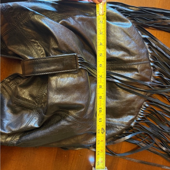 TaLuLa de la Lune Fringe Boho Leather purse - Picture 6 of 7